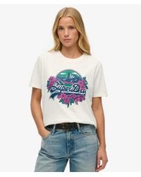 Superdry - & Co Floral T-shirt - Lyst