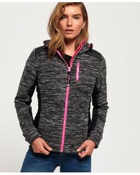 superdry grey zip hoodie women's