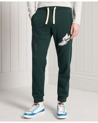 Superdry - Collegiate State Loopback Jogger Pine - Lyst