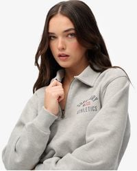 Superdry - & Co Athletic Collared Half Zip Jumper - Lyst