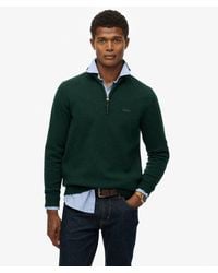 Superdry - & Co Wool Blend Half Zip Jumper - Lyst