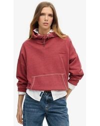 Superdry - & Co Ladies Essential Logo Overdyed Hoodie - Lyst