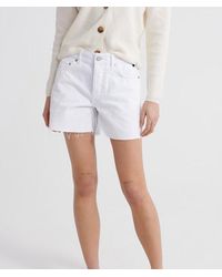 Superdry - Denim Mid Length Shorts - Lyst