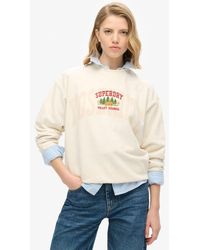 Superdry - Travel Souvenir Loose Crew Sweatshirt - Lyst