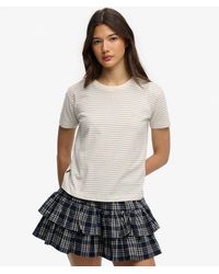 Superdry - & Co Essential Logo Striped Fitted T-shirt - Lyst