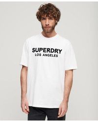 Superdry - T-shirt ample de luxe sport - Lyst