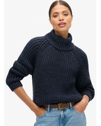 Superdry - & Co Slouchy Stitch Roll Neck Knit - Lyst