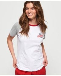 Superdry - 54 Goods Raglan T-Shirt Optic/ Marl - Lyst