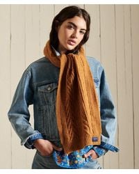 Superdry - & Co Cable Lux Scarf - Lyst