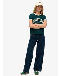 Superdry - & Co Athletic Essential Ringer Fitted T-shirt - Lyst