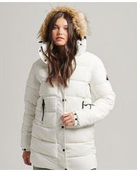 Superdry - Hooded Mid Layer Mid Coat - Lyst