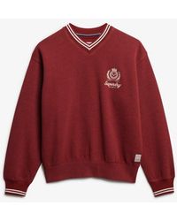 Superdry - & Co Country Club V-neck Sweatshirt - Lyst