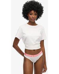 Superdry - Organic Cotton Large Logo Bikini Briefs - Lyst