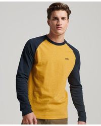 Superdry - Organic Cotton Essential Long Sleeved Baseball Top - Lyst