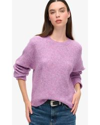 Superdry - Brushed Crew Neck Jumper - Lyst