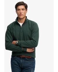 Superdry - Homme Pull À Logo, Col Tunisien Et Manches Raglan Essential Taille - Lyst