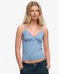 Superdry - Femme Débardeur Athletic Essentials Col V À Bordure Taille - Lyst