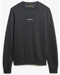 Superdry - & Co Micro Logo Crew Sweatshirt - Lyst