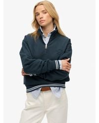 Superdry - & Co Country Club Embossed Half-zip Jumper - Lyst