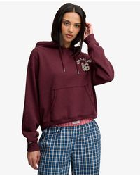 Superdry - & Co Athletic Essential Applique Cropped Hoodie - Lyst