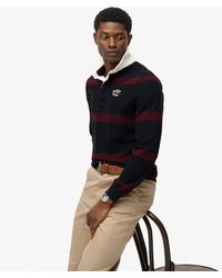 Superdry - Gestreept Vintage Athletic Rugbyshirt - Lyst