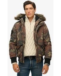 Superdry - Hooded Everest Puffer Bomber Jacket - Lyst