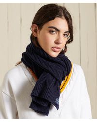 Superdry - & Co Cable Lux Scarf - Lyst