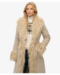 Superdry - Long Afghan Coat - Lyst