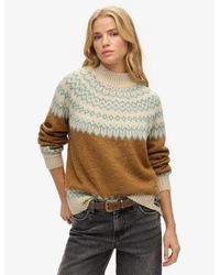 Superdry - Slouchy Pattern Knit Jumper - Lyst