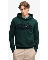 Superdry - & Co Washed Embroidered Relaxed Hoodie - Lyst