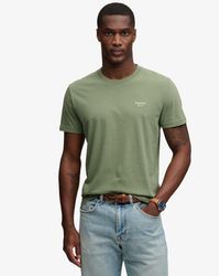 Superdry - Homme T-Shirt Essential À Logo Serif Brodé Taille - Lyst