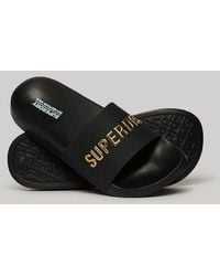 Superdry - Sandales de piscine à logo véganes - Lyst