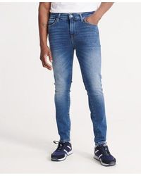 Superdry - 02 Travis Skinny Jeans Henderson Dark - Lyst