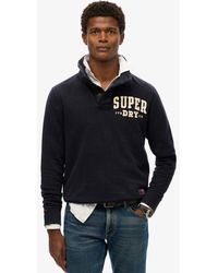 Superdry - & Co Vintage Athletic Henley Sweatshirt - Lyst
