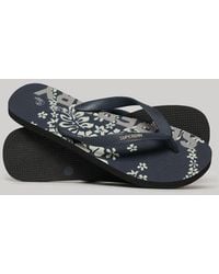 Superdry - Logo Vegan Flip Flops Surf School Aop - Lyst