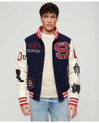 Superdry - College Varsity Patched Bomber Jacket - Lyst