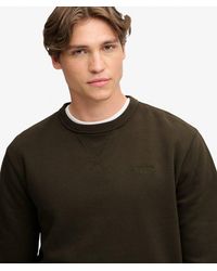 Superdry - & Co Essential Stacked Logo Crew Sweatshirt - Lyst