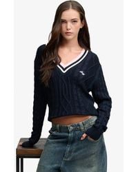 Superdry - & Co Lightweight Cricket Jumper - Lyst