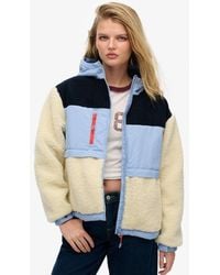 Superdry - Fleece Jas Met Capuchon - Lyst