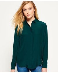 Superdry - Premium Satin Boyfriend Shirt - Lyst