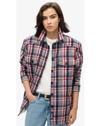Superdry - Borg Check Overshirt - Lyst