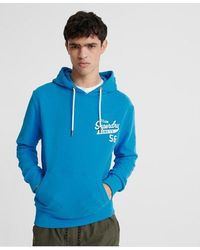 Superdry - Script Classic Loopback Hoodie Electric - Lyst