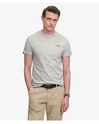 Superdry - & Co Essential Serif Logo Embroidered T-shirt - Lyst
