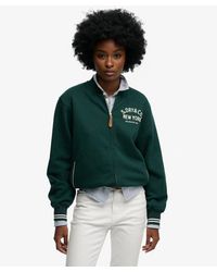 Superdry - & Co Country Club Jersey Bomber - Lyst