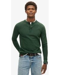 Superdry - Vintage Textured Grandad Top - Lyst
