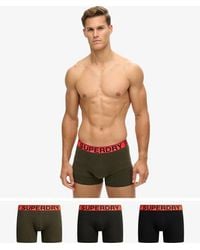 Superdry - & Co Organic Cotton Boxer Triple Pack - Lyst
