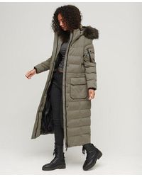 Superdry longline coat clearance