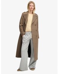 Superdry - & Co Double Breasted Wool Blend Coat - Lyst