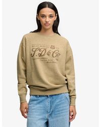 Superdry - & Co Industry Worker Loose Crew Sweatshirt - Lyst