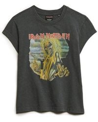 Superdry - & Co Iron Maiden X & Co Cap Sleeve Band T-shirt - Lyst